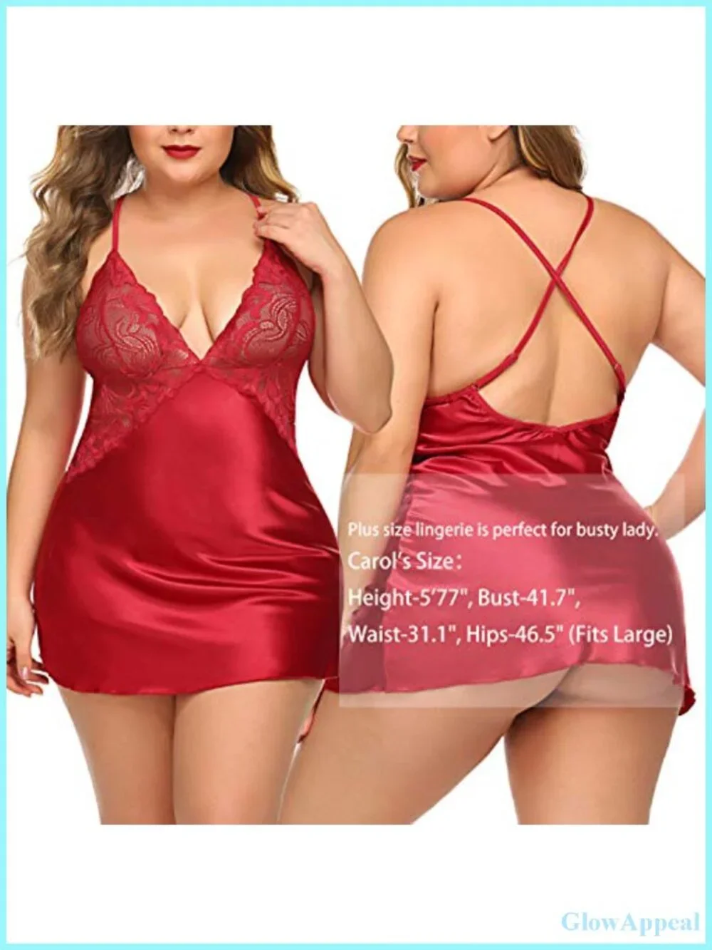 Satin Lingerie Nightgown Lace Chemise Babydoll Sleepwear